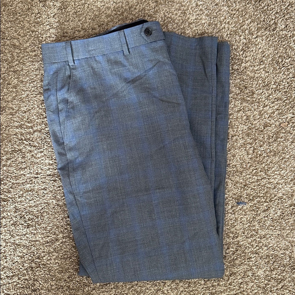 Lauren by Ralph Lauren Slate Blue Plaid Three-Piece Suit - Picture 8 of 12